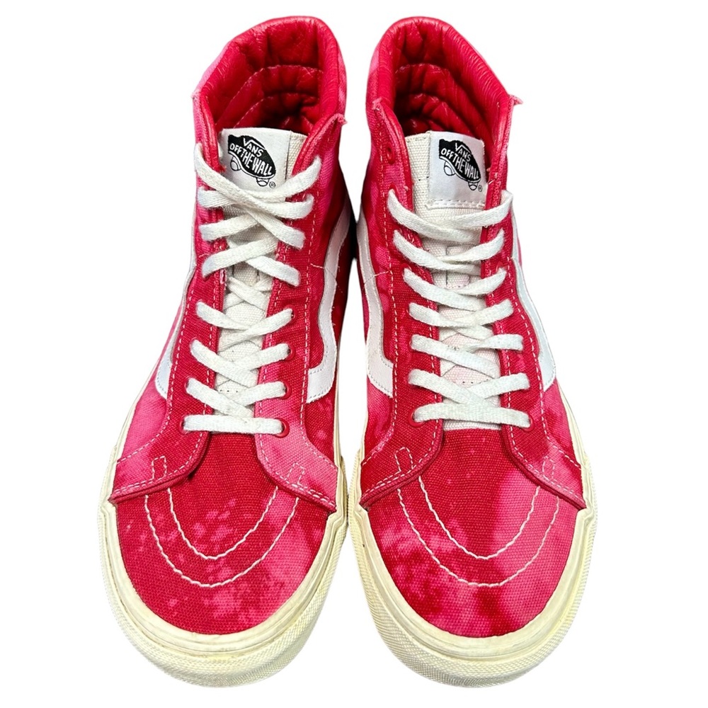 Vans Unisex SK8 Hi Tie-Dye Maroon Casual Canvas Size M 7 W 8.5